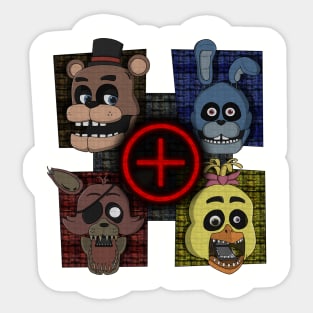 FNaF Plus Heads Sticker